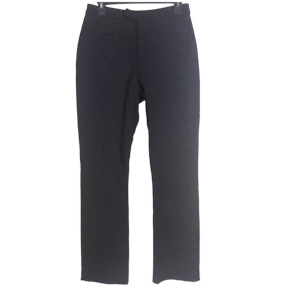DKNY Donna Karan Y2K Straight Leg Flat Front Stretch Pants Zipper Pockets Fly 8